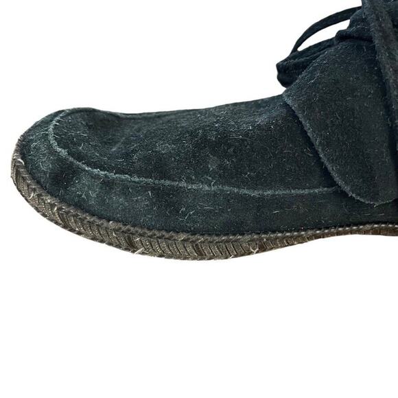 Ugg Australia Womens 1019129 Reid Black Suede Ankle Boots Moccasins Booties 7.5 - Picture 7 of 16